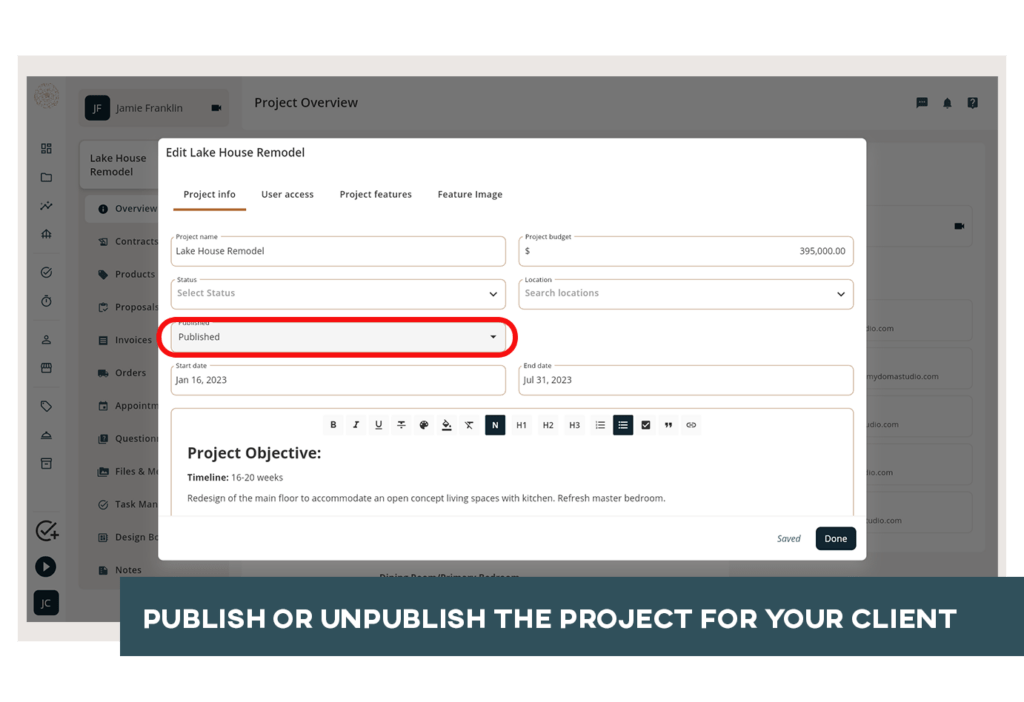 ProductShots PublishProject Update
